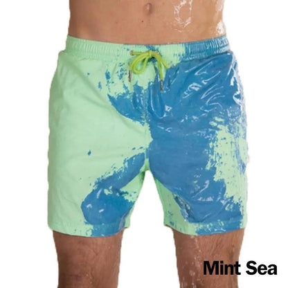 COLOR CHANGING SWIM TRUNKS