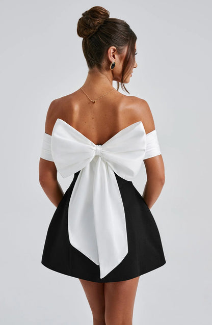 DEMI | BOW MINI DRESS