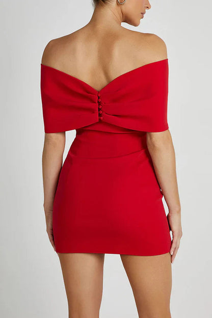 REBECCA | BOW MINI DRESS